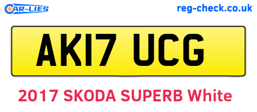 AK17UCG are the vehicle registration plates.