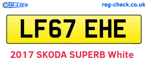 LF67EHE are the vehicle registration plates.