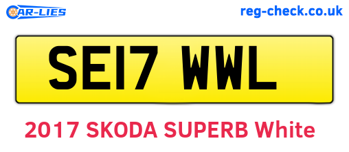 SE17WWL are the vehicle registration plates.