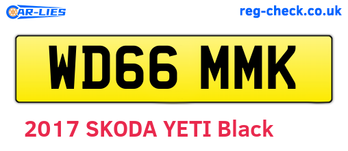 WD66MMK are the vehicle registration plates.