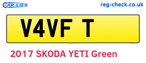 V4VFT are the vehicle registration plates.