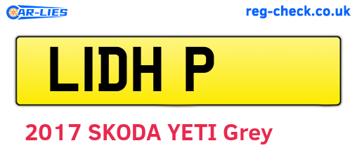 L1DHP are the vehicle registration plates.