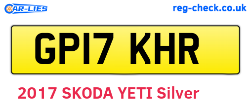 GP17KHR are the vehicle registration plates.
