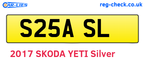 S25ASL are the vehicle registration plates.