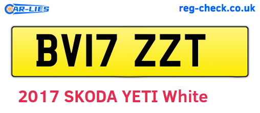 BV17ZZT are the vehicle registration plates.