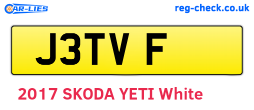 J3TVF are the vehicle registration plates.