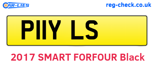 P11YLS are the vehicle registration plates.