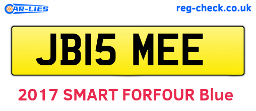 JB15MEE are the vehicle registration plates.