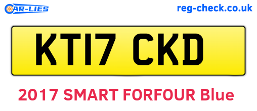 KT17CKD are the vehicle registration plates.