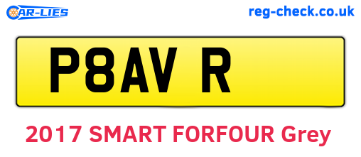 P8AVR are the vehicle registration plates.