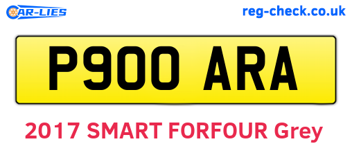 P900ARA are the vehicle registration plates.
