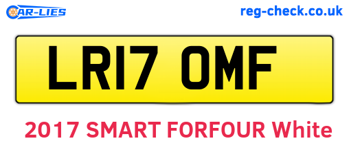 LR17OMF are the vehicle registration plates.