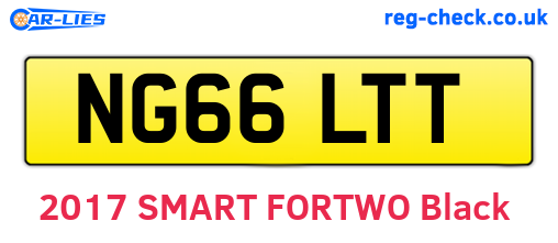 NG66LTT are the vehicle registration plates.