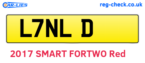 L7NLD are the vehicle registration plates.