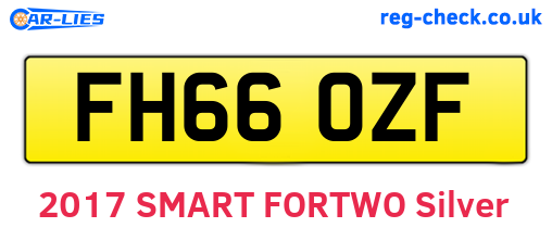 FH66OZF are the vehicle registration plates.