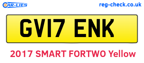 GV17ENK are the vehicle registration plates.
