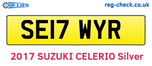 SE17WYR are the vehicle registration plates.