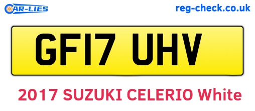 GF17UHV are the vehicle registration plates.