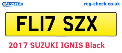 FL17SZX are the vehicle registration plates.