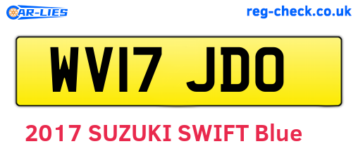 WV17JDO are the vehicle registration plates.