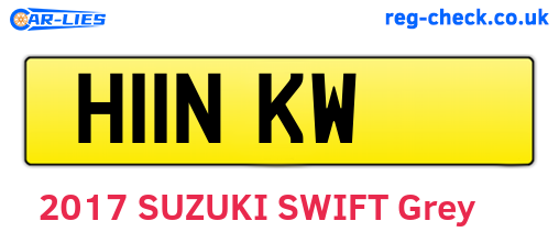 H11NKW are the vehicle registration plates.