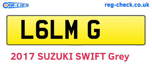 L6LMG are the vehicle registration plates.