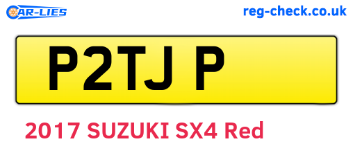 P2TJP are the vehicle registration plates.