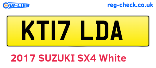KT17LDA are the vehicle registration plates.