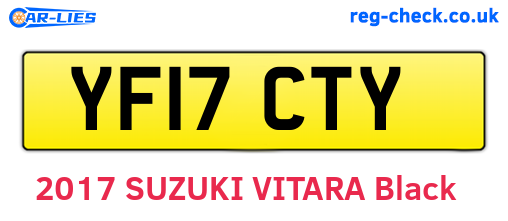 YF17CTY are the vehicle registration plates.
