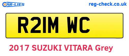 R21MWC are the vehicle registration plates.