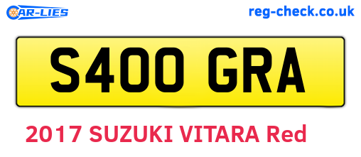 S400GRA are the vehicle registration plates.