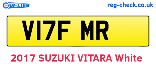V17FMR are the vehicle registration plates.