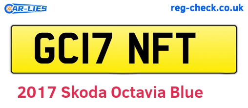 Blue 2017 Skoda Octavia (GC17NFT)