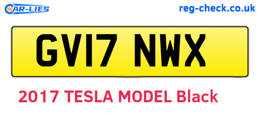 GV17NWX are the vehicle registration plates.