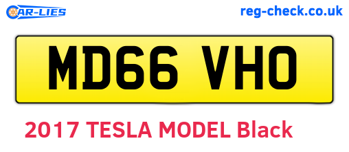 MD66VHO are the vehicle registration plates.