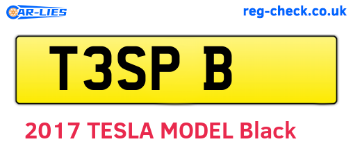 T3SPB are the vehicle registration plates.
