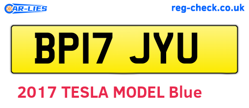 BP17JYU are the vehicle registration plates.