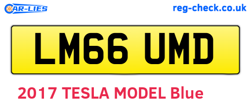LM66UMD are the vehicle registration plates.