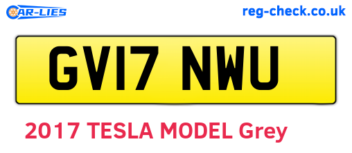 GV17NWU are the vehicle registration plates.