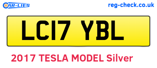 LC17YBL are the vehicle registration plates.
