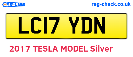 LC17YDN are the vehicle registration plates.