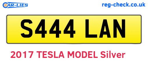 S444LAN are the vehicle registration plates.