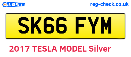 SK66FYM are the vehicle registration plates.