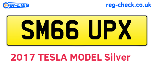 SM66UPX are the vehicle registration plates.