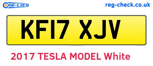 KF17XJV are the vehicle registration plates.