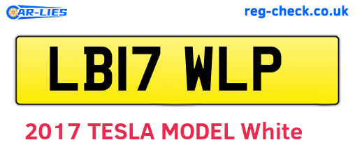 LB17WLP are the vehicle registration plates.