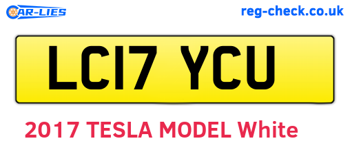 LC17YCU are the vehicle registration plates.