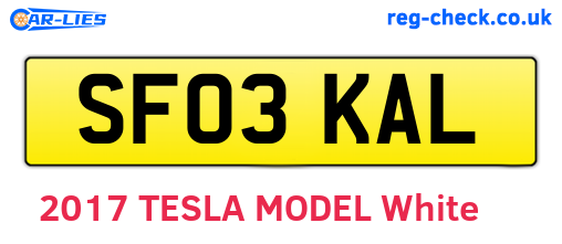SF03KAL are the vehicle registration plates.