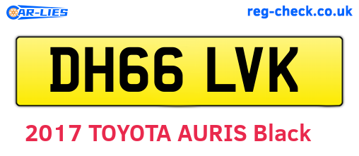 DH66LVK are the vehicle registration plates.