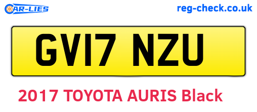 GV17NZU are the vehicle registration plates.